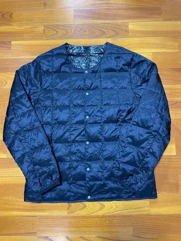 타이온 TAION 베이직 크루넥 버튼 이너 다운 자켓 L