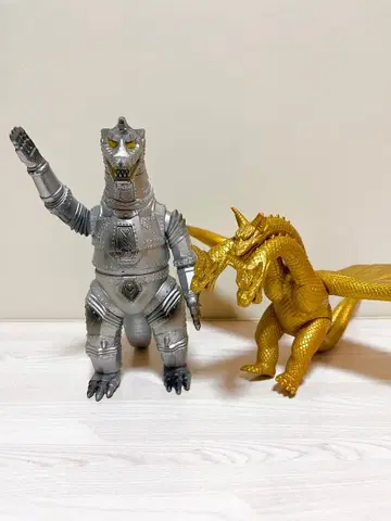 초대 메카고질라와 킹 기도라 2체 세트 약 30cm