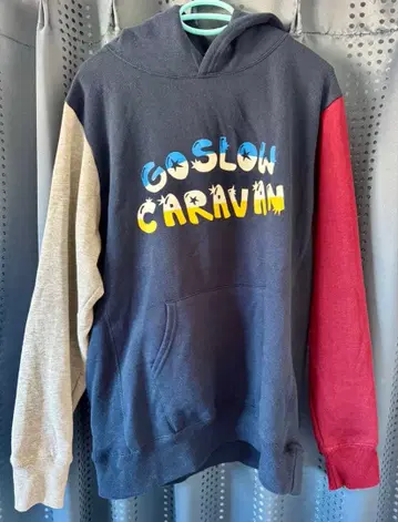 고 슬로우 카라반 크레이지 패턴 후드티 XL 사이즈