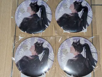 이하와 그의 하얀 고양이 사존 제비뽑기당 D상 캔뱃지 묵연 금세 x 4