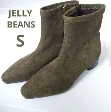 JELLY BEANS 스웨이드 숏부츠 올리브 그린 S
