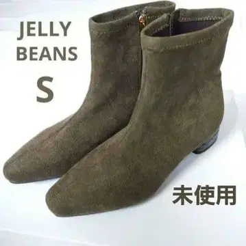 [ 미사용 ] JELLY BEANS 스웨이드 숏부츠 올리브 그린 S