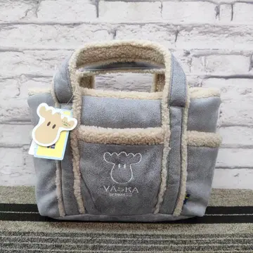 새상품 VASKA by moz 스웨이드 보아 2WAY 토트 숄더 BGY