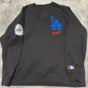 Los Angeles Dodgers 블랙 맨투맨 속기모