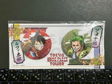 [원피스] 루피 & 솔로 와노쿠니 캔뱃지 세트 컬렉션