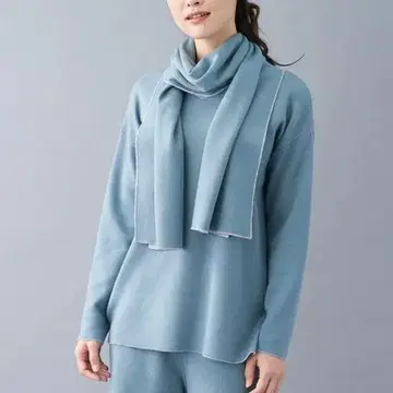 Leilian PLUS HOUSE 레일리안플러스하우스 스톨 부착 니트