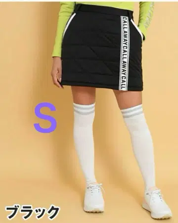 새상품 Callaway 스타 스트레치 충전솜 스커트 S BLACK