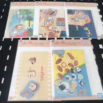 새상품 빵도둑 제일복권 G상 문구류 5세트 엽서