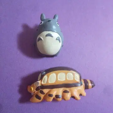 토토로와 고양이 버스 버튼 세트