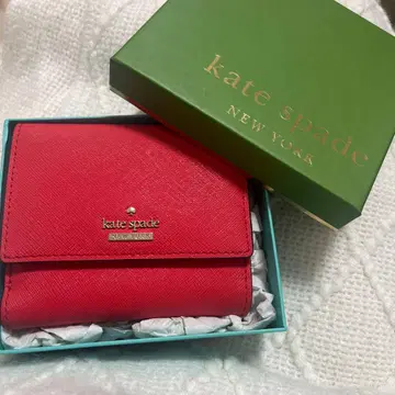 kate spade 3단 폴더형 지갑 레드