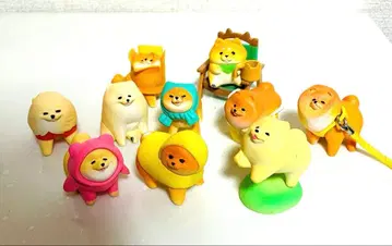 포메산포 포메라니안 시바견 피규어 세트 10개 가챠가챠