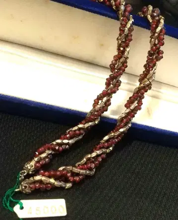 목걸이 펜던트 비즈 트위스트 빈티지 앤티크