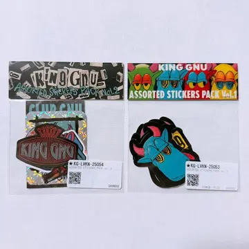 King Gnu 어소티드 스티커 팩 vol.1 vol.2