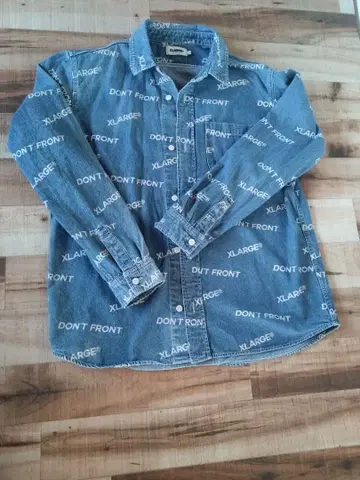 XLARGE 두꺼운 원단 데님 셔츠 L 사이즈