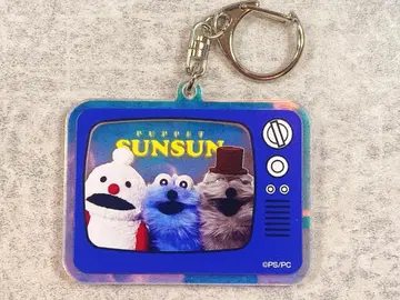 퍼펫 스 오로라 아크릴 키링 스 TV 블루