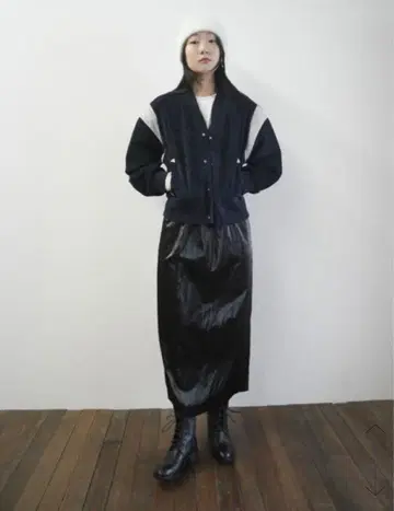 한국 셀렉 after monday 인조 가죽 스커트 Aftermonday