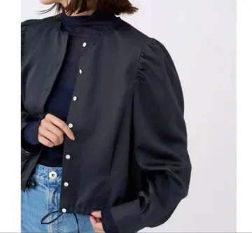 IENA 이에나 satin 디자인 숏 블라우스