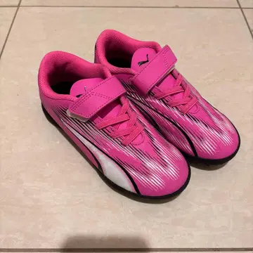 컨디션 최상! 푸마 핑크 트레이닝화 18cm