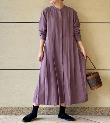 URBAN RESEARCH DOOR 플리츠 절개 원피스