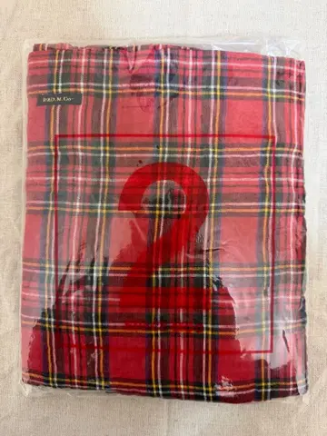 R&D.M.Co- 로얄 스튜어트 린넨 타탄 체크 토트백