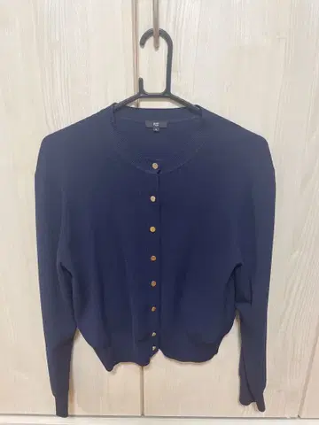 PLST 네이비 버튼 가디건 M