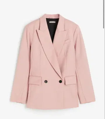 핑크 더블 브레스트 자켓