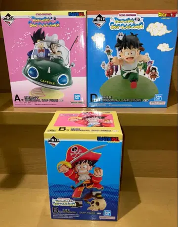 제일복권 드래곤볼 A상+B상+D상 상위 피규어 3종 세트