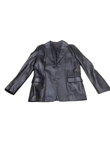 AUTHENTIC POLO 블랙 가죽 자켓