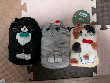 크리스마스 칼디 앉은 고양이 복조리 3개 세트 홀리데이 2025