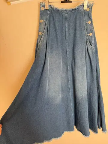 론 헤르만 롱 스커트 데님