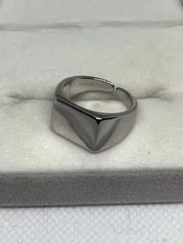 실버 925 스퀘어형 오픈 반지 14호 (조절 가능)