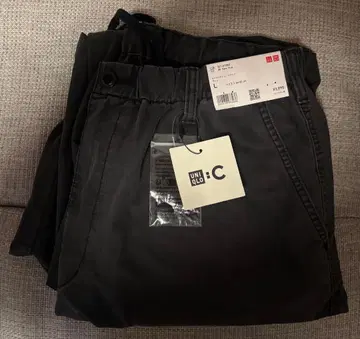 [ 완판템 새상품 ] UNIQLO:C 와이드 파라슈트 팬츠 데님 L