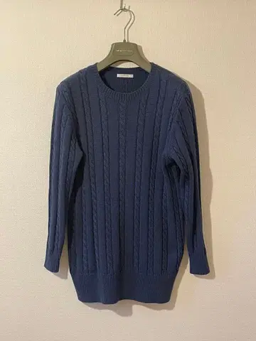BAYFLOW 네이비 케이블 니트 스웨터 M