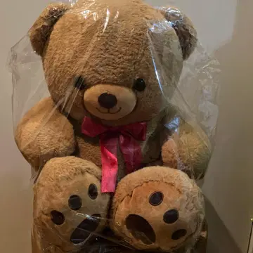 이터널베어 BIG 봉제 인형 빨간색 리본 포함