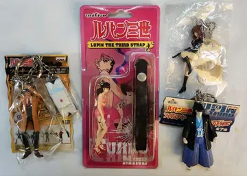 [ 루팡 3세 캐릭터 키링 등 4점 세트 ]