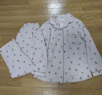 미사용 새상품  파자마 상하의 세트 긴팔 롱 바지 M L 고양이