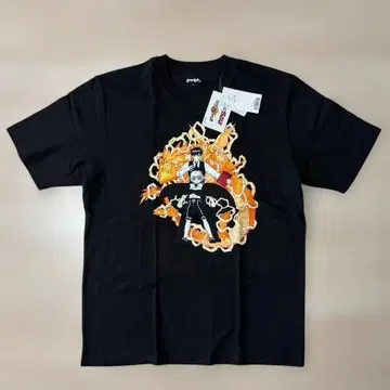 골드 컬러의 갓슈!!2 T셔츠 L사이즈