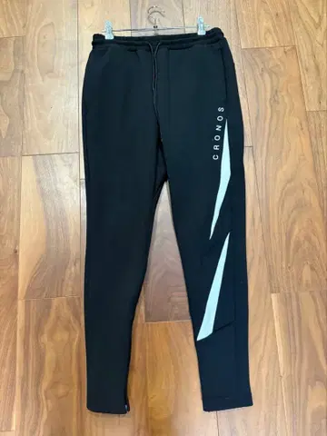 CRONOS 블랙 조거 팬츠