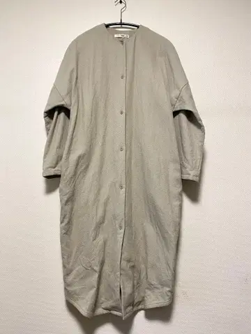 evam eva 에바무에바 롱 코트 베이지