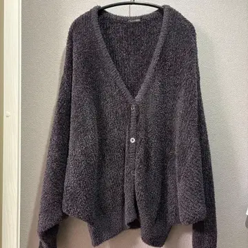 zampa 가디건 블랙 모헤어 포원 소매 니트 urnis