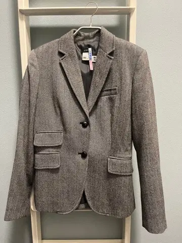 제이크루 그레이 헤링본 테일러드 자켓