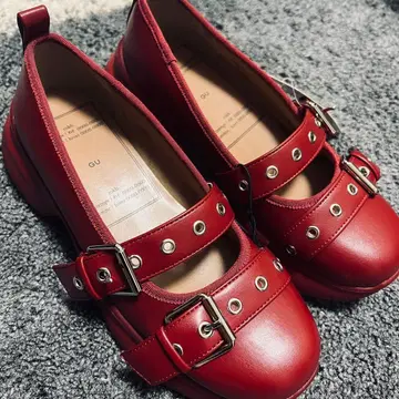GU 멜리 제인 슈즈 레드