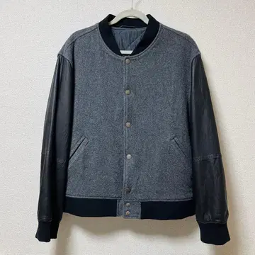 새상품급 파파스 Papas 바시티 자켓 자켓 램 가죽 양가죽 LL