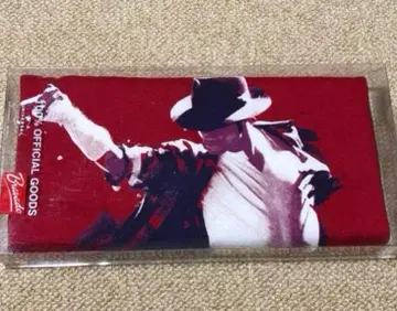 [ 미사용 ] 마이클 잭슨 공식 T셔츠 빨간색 M 사이즈