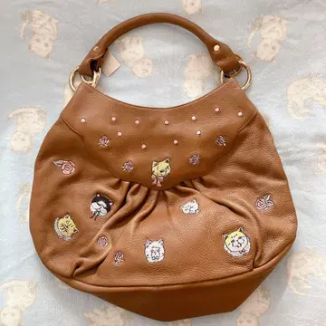 프랑슈리페 못난이 고양이 천연 가죽 자수 백 yukiemon