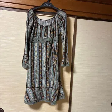 니트 원피스 11호 꽃무늬