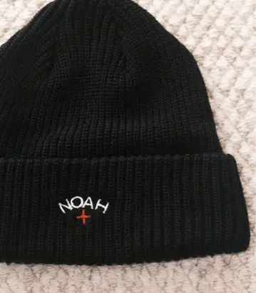 NOAH 블랙 니트 모자