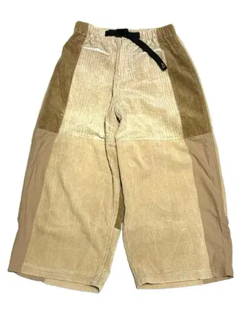 고 슬로우 캐러밴 코듀로이 와이드 팬츠 절개 패치워크