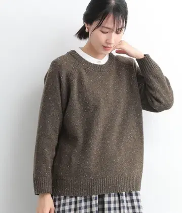 네프 포함 크루 니트 차콜 Dgy 디와이 나추란