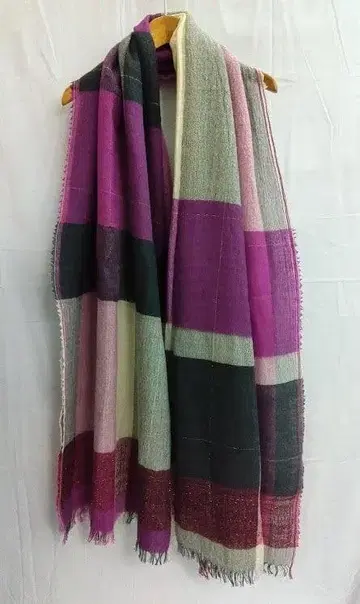 BALLSEY 볼지 대형 패널 체크 스톨